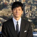 西島秀俊『ゲノムハザード　ある天才科学者の5日間』会見にて