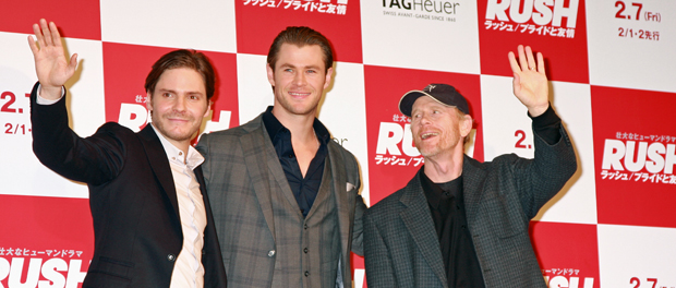 ダニエル・ブリュール、クリス・ヘムズワース、ロン・ハワード監督