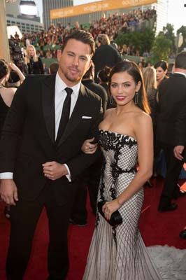 チャニング・テイタムとジェナ・ディーワン夫妻【第７１回ゴールデングローブ賞】