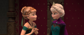 エルサとアナ 映画『アナと雪の女王』
