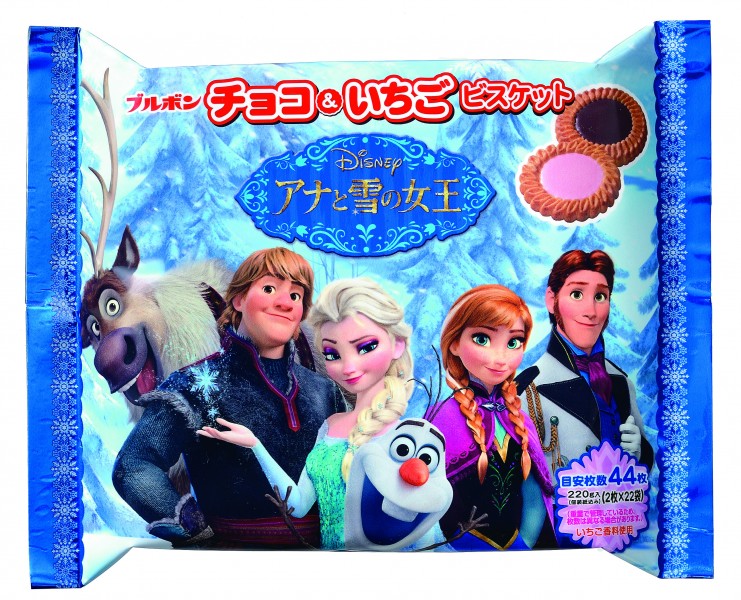[アナ雪]ブルボン チョコ＆いちご ビスケット