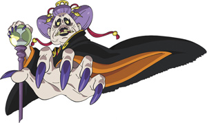 怪魔たちを束ねるモトジメ様・ウバウメ