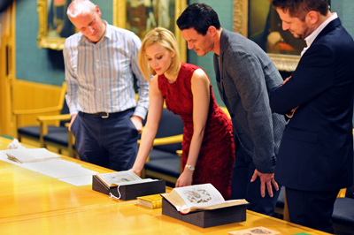 ルーク・エヴァンス×サラ・ガドン大英図書館へ