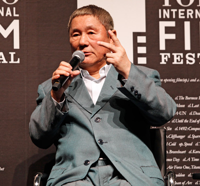 北野監督は「何が必要かなんて、どうすれば宝くじが当たるかというような話だから、それは自分で探すしかない」、SAMURAI (サムライ)賞受賞式にて