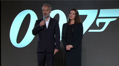 サム・メンデス監督とバーバラ・ブロッコリ製作