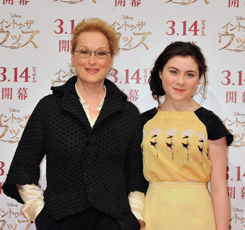 映画『イントゥ・ザ・ウッズ』来日会見のメリル・ストリープとリラ・クロフォード