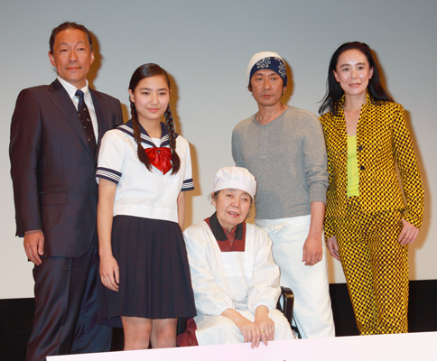 ドリアン助川、内田伽羅、樹木希林、永瀬正敏、河瀨直美監督