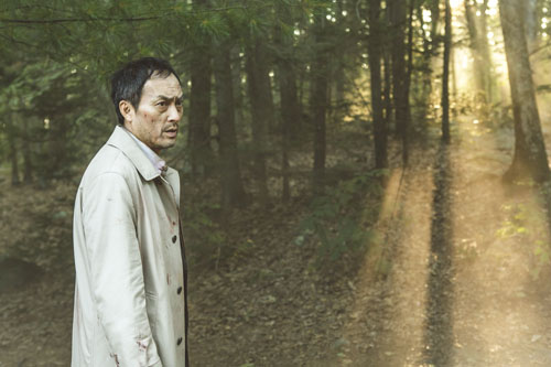 タクミ役の渡辺謙、映画『追憶の森』（ガス・ヴァン・サント監督）より