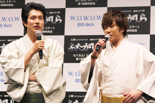 「ふたがしら」弁蔵と宗次を演じた松山と早乙女