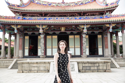 天海祐希、台北孔子廟にて