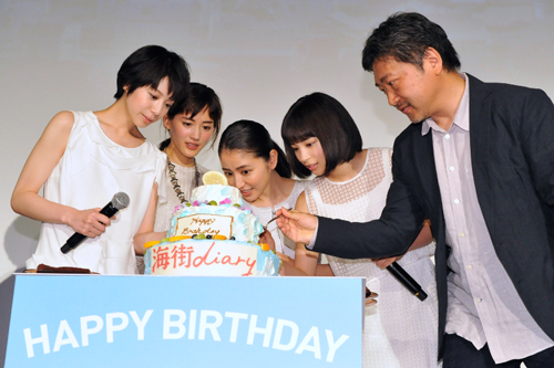 ６月生まれの是枝裕和監督（６月６日）と妹たち―長澤まさみ（６月３日）、夏帆（６月３０日）、広瀬すず（６月１９日）