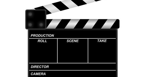 カチンコ（英語: clapperboard）