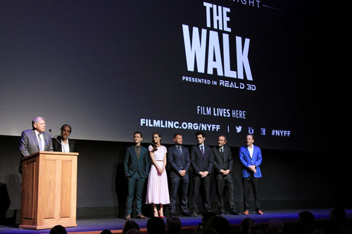 映画『ザ・ウォーク』ニューヨークプレミア舞台あいさつ
