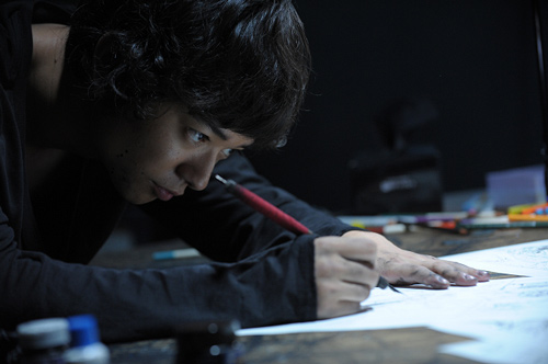 染谷将太｜新妻エイジ、映画『バクマン。』より