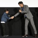 江口洋介と田口翔大(左)、映画『天空の蜂』大ヒット御礼イベント