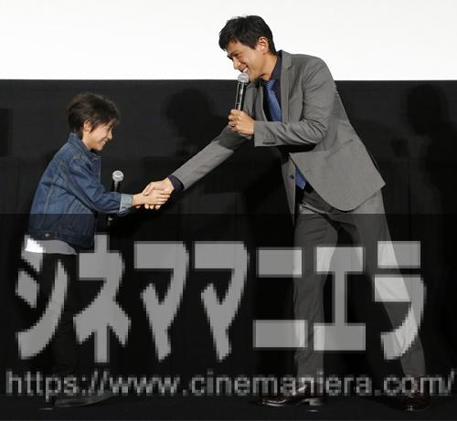 江口洋介と田口翔大（左）、映画『天空の蜂』大ヒット御礼イベント