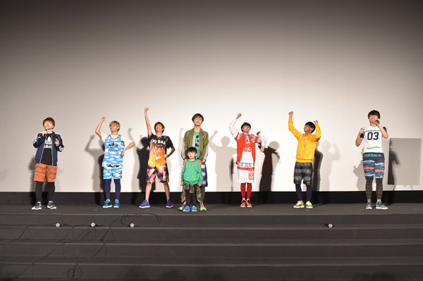 コーイチ、カイ、リョウガ、タクヤ、ユーキ、ユースケ、タカシ（超特急）のメンバー