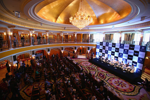 映画『スター・トレック・ビヨンド』会見場の全体図