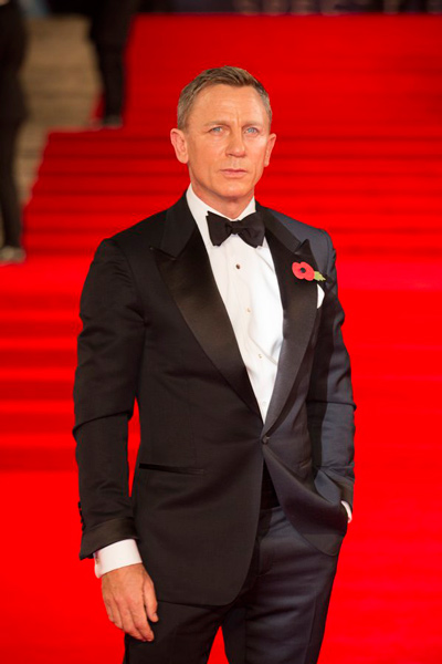 ダニエル・クレイグ、映画『007 スペクター』英国ロイヤルプレミアにて