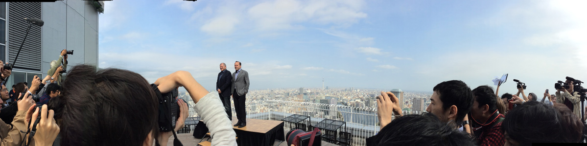 映画『ザ・ウォーク』天空記者会見　@東京・RESTAURANT LUKE with SKY LOUNGE