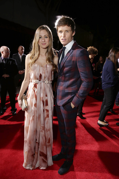 エディ・レッドメインと奥様のハンナさん、映画『リリーのすべて』LAプレミアにて