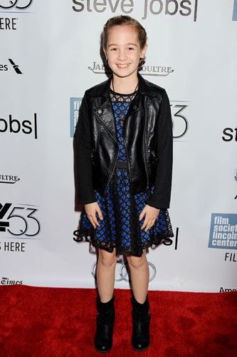 Ripley Sobo全身、53rd NYFF Centerpiece Night Gala Presentation of "STEVE JOBS"にて