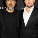 イニャリトゥ監督とレオナルド・ディカプリオ、映画『レヴェナント：蘇えりし者』ニューヨークプレミアのフォトコールにて