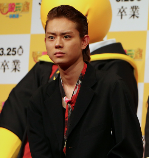 赤羽業役の菅田将暉、映画『暗殺教室～卒業編～』完成披露会見にて