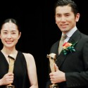 次回作『永い言い訳』では夫婦役の深津絵里と本木雅弘、 第８９回キネマ旬報ベスト・テン表彰式にて