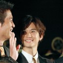 千葉雄大と寺脇康文と橋本一郎、映画『殿、利息でござる！』完成披露試写会舞台あいさつにて