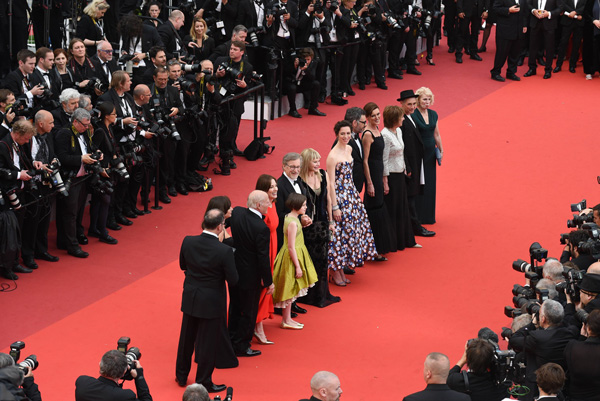 レッドカーペット、映画『BFG：ビッグ・フレンドリー・ジャイアント』（スティーヴン・スピルバーグ監督）カンヌ国際映画祭にて