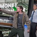 Kyle Budwell (Jack O'Connell) takes TV host Lee Gates (George Clooney) hostage in TriStar Pictures' MONEY MONSTER.