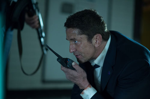 マイク・バニング役のジェラルド・バトラー、映画『エンド・オブ・キングダム』（ババク・ナジャフィ監督）より