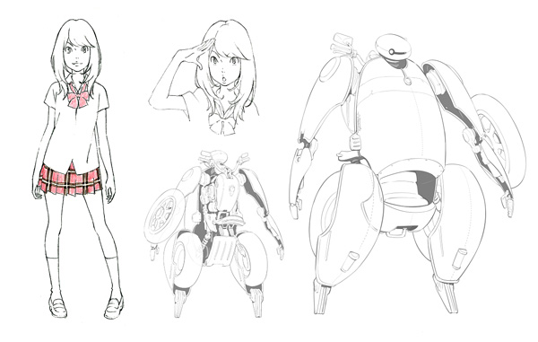 森川聡子のキャラクター原案、コヤマシゲト原案によるサイドカー「ハーツ」のデザイン