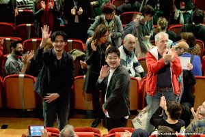 松田龍平×沖田修一、ヨーロッパプレミアでスタンディングオベーションに応える