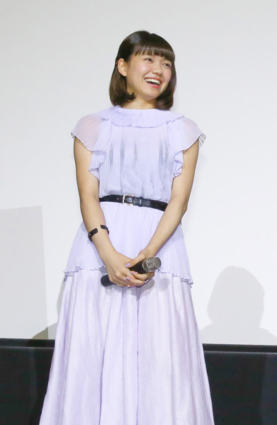 二階堂ふみ、映画『オオカミ少女と黒王子』大阪プロモーション