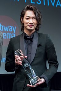 ＜綾野剛＞第15回ニューヨーク・アジア映画祭ライジングスター賞授賞