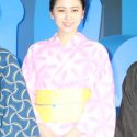 長澤まさみ、映画『君の名は。』の完成披露試写会にて