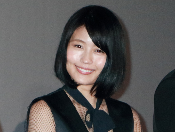 有村架純、映画『何者』完成披露試写会の舞台あいさつにて