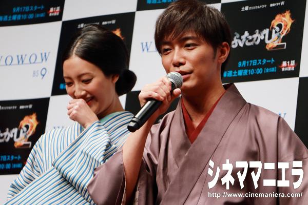 菜々緒とのお色気シーンを振り返った成宮寛貴、WOWOW連続ドラマW「ふたがしら2」完成披露試写会にて