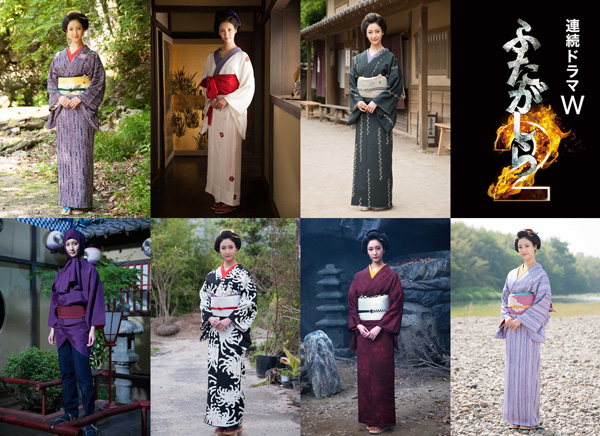 菜々緒の七変化写真、WOWOW連続ドラマW「ふたがしら2」より