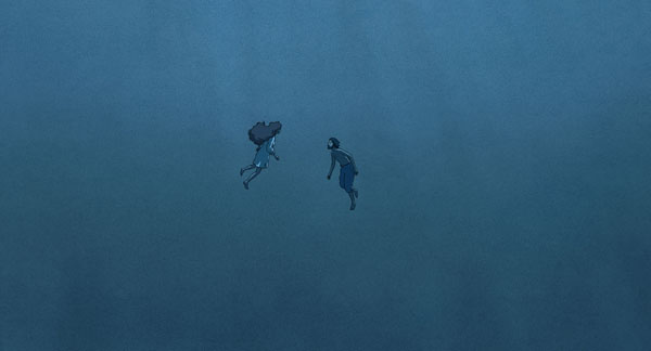 たゆたうふたり。。。映画『レッドタートル ある島の物語』（マイケル・デュドク・ドゥ・ヴィット監督）より