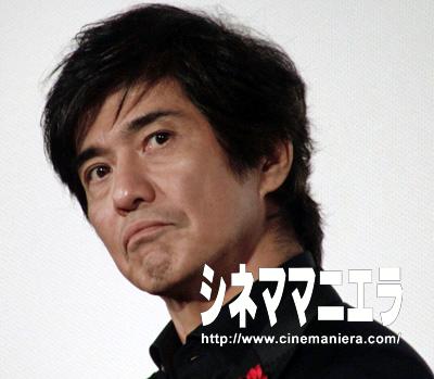 俳優の佐藤浩市、映画『アンフェア the end』ジャパンプレミアにて