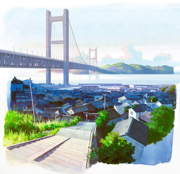 映画『ひるね姫～知らないワタシの物語～』の舞台・岡山デッサン