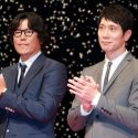 豊川悦司（幸田柾近役）と佐々木蔵之介（島田開役）、映画『3月のライオン』前編完成披露試写会にて