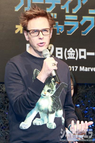 ジェームズ・ガン監督、映画『ガーディアンズ・オブ・ギャラクシー：リミックス』来日記者会見にて