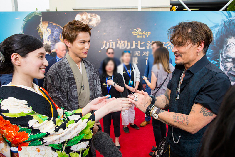 【アジア】吹替キャスト・栗山千明＆中川大志も参加！『パイレーツ・オブ・カリビアン／最後の海賊』ワールドプレミア　@上海ディズニーランド