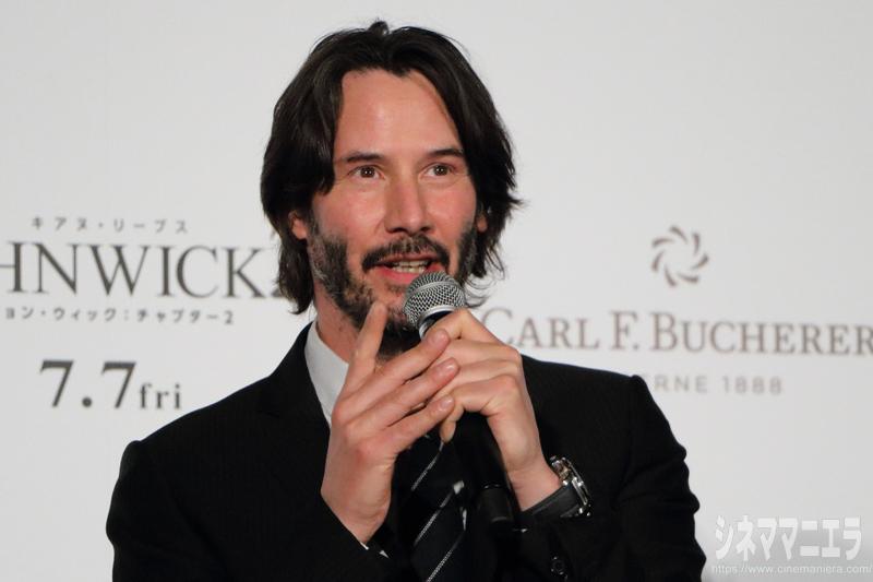 キアヌ・リーヴスに質問！ジョン・ウィック続編の撮影を日本でするなら？「皇居周辺でぜひ。お堀でのアクションができたら最高だけど」