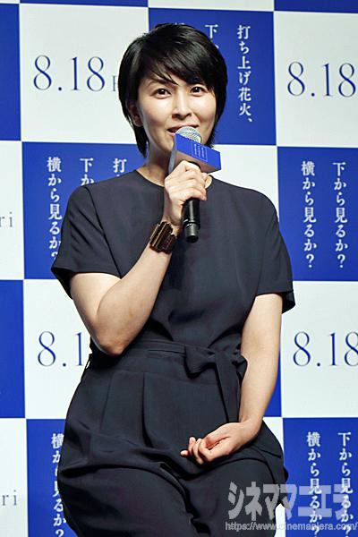 松たか子（なずなの母役）、映画『打ち上げ花火、下から見るか？横から見るか？』製作報告会見にて
