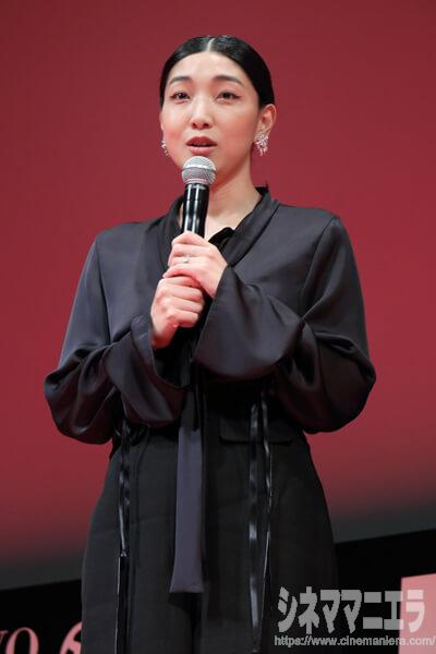 安藤サクラ、 第30回東京国際映画祭オープニングセレモニーにて